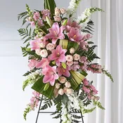 Elegant Embrace Standing Spray by FTD