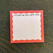 FUTURE ME sticky notepad