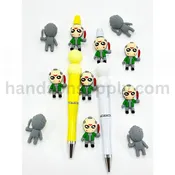 3D 13th Frida the Spooky Jaso Voorhe Silicone Focal Beads