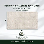 Handkerchief Washed Linen Fabric Swatches