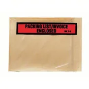 3M PLE-T2 Packing List Envelope, Clear, PK1000, Height: 6"