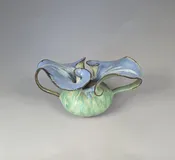 Double Leaf Vase 7" ht x 8"w x 13" l —  Susan Anderson Ceramics