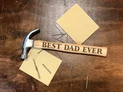 Personalized "Best Dad Ever!" Hammer