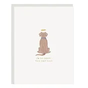 Angel Dog Sympathy Card