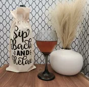 Sip Back and Relax Wine Bag