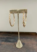 Chain Linked Gold Hoops