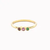 3 Stone Triplet Stack Ring