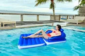 Flip Lounge Chair for Swimming Pools
