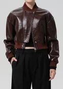 Citizens Of Humanity - Camille Moto Jacket - Burgundy