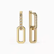 Convertible Diamond Drop-to-Hoop Earrings 18K Gold | Diamonds | Bixlers®