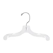 10 inch Clear Plastic Children's Dress Hangers