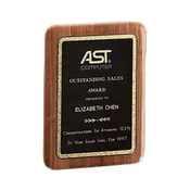 American Walnut Corporate Plaque