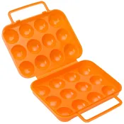Camping Dozen Plastic Egg Holder Clean and Unbreakable