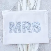 Rhinestone Mrs Makeup Bag