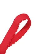 1/2" Fire Engine Red Scalloped Edge Elastic