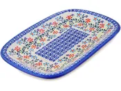 Polish Pottery 10" Platter Neon Wreath
