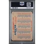 1957 Topps Big Blony Checklist 1/2 PSA 5