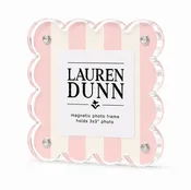 Acrylic Scalloped Frame Blush/Cream
