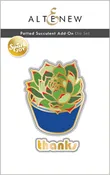 Spark Joy: Potted Succulent Add-On Die Set