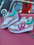 Cosmic Sneakers – White, Pink & Turquoise