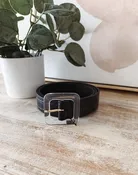 Black Crocodile Resin Belt