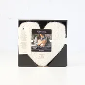 Giving Heart Pillow: Cream
