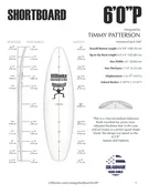 6'0" P Surfboard Blank