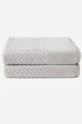 Texere 100% Organic Cotton Cable Knit Jacquard Towel Set