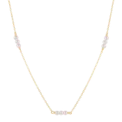 17" Choker Joy Simplicity Chain  Gold - Pearl 3mm
