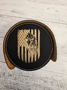 Saddle Collection Round Coaster