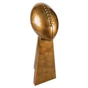 10 1/4″ Antique Gold Football Resin
