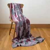 Artisanal Upcycled Patchwork Throw #28