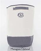 Grey Canvas Laundry Hamper