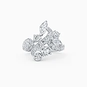 Adonis Rose cluster ring in white gold