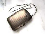 Antqiue Sterling Silver Make Up Compact Case Purse ETC7595
