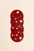 4 Pack Coasters - Scarlet Pretty Pua