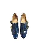 Angela scott patent loafer/2 buckles