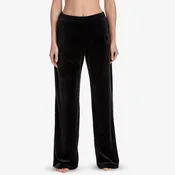 Ajour "Shade" Black Velour Lounge Pants