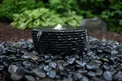 HBO16 – Tranquil Décor Infinity Bowl Basalt Fountain – 16″