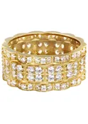 10K Eternity Gold Ring For Men - Mens Pinky Ring   | 6.5 Grams