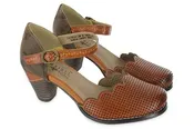 Women’s L’Artiste Parchelle Camel Leather Hand-painted Dress Shoes
