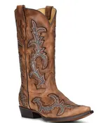 Corral Mens Honey Grey Inlay