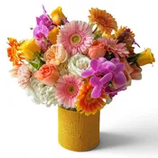Haddonfield Beautiful Mixed Rose & Orchid Bouquet
