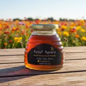Astof Apiary Blueberry Honey, 12 oz. Glass Jar