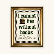 Thomas Jeffersons Book Quote Counted Cross Stitch Kit