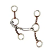 ANTIQUE BROWN JR. COWHORSE SNAFFLE