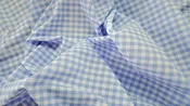 1/4" Blue Gingham - WHOLESALE FABRIC - 20 Yard Bolt