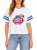 Dubble Bubble Graphic Crop Crew Neck Tee