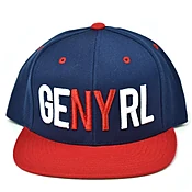 GENYRL NAVY & RED SNAPBACK