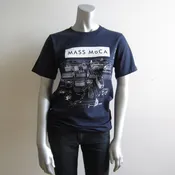 MASS MoCA Museum Map Navy T-Shirt: Unisex